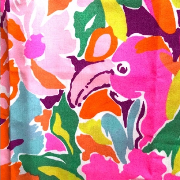 Lilly Pulitzer new Lulu Flamingo pattern face mask - Picture 5 of 8